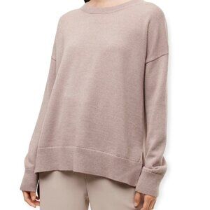 Aritzia Babaton Womens Xsmall Gunnar Merino Wool Sweater CN Grey Color